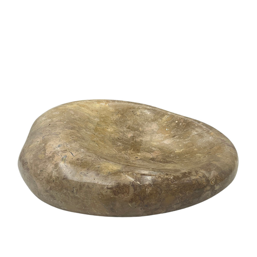 Red Marble Shallow Dish - Berbere Imports