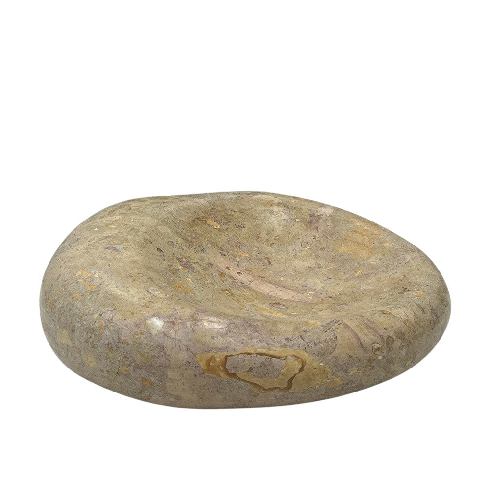 Red Marble Shallow Dish - Berbere Imports