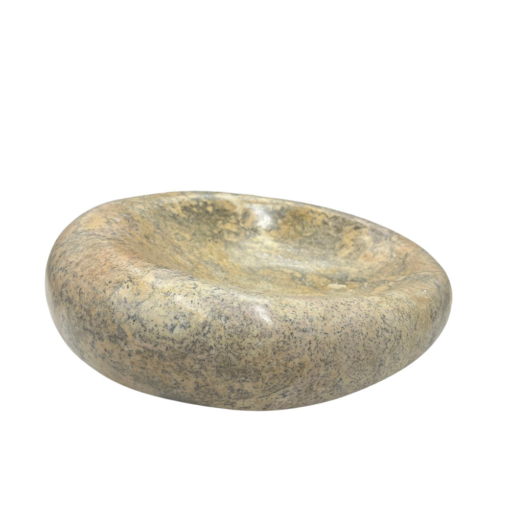 Red Marble Shallow Dish - Berbere Imports