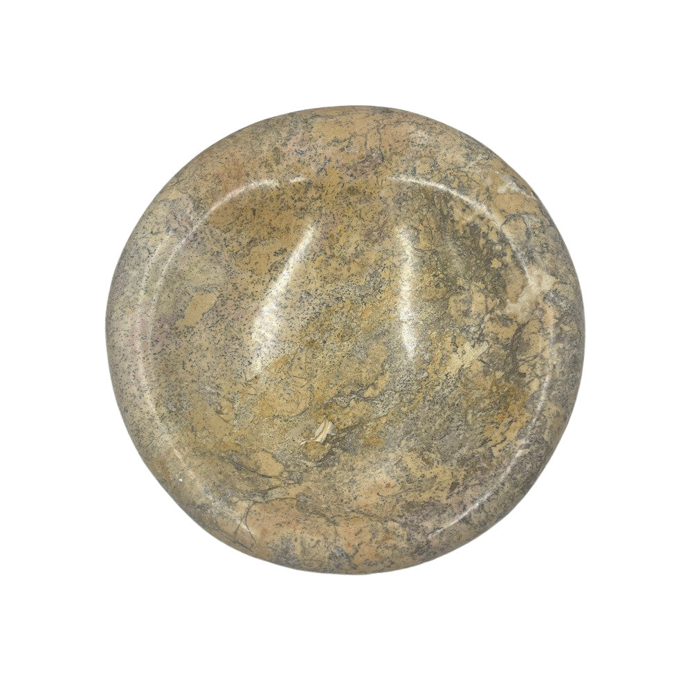 Red Marble Shallow Dish - Berbere Imports