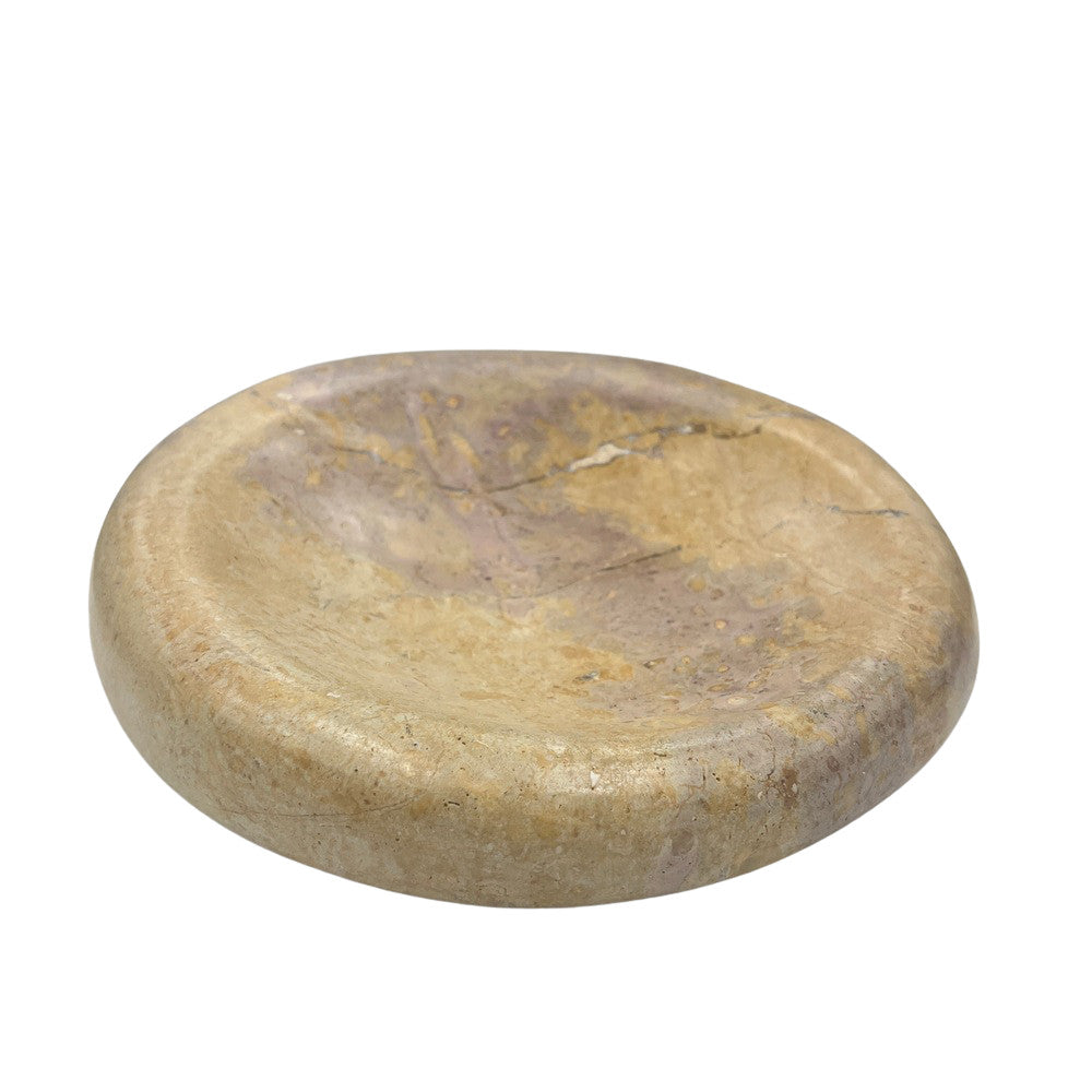 Red Marble Shallow Dish - Berbere Imports