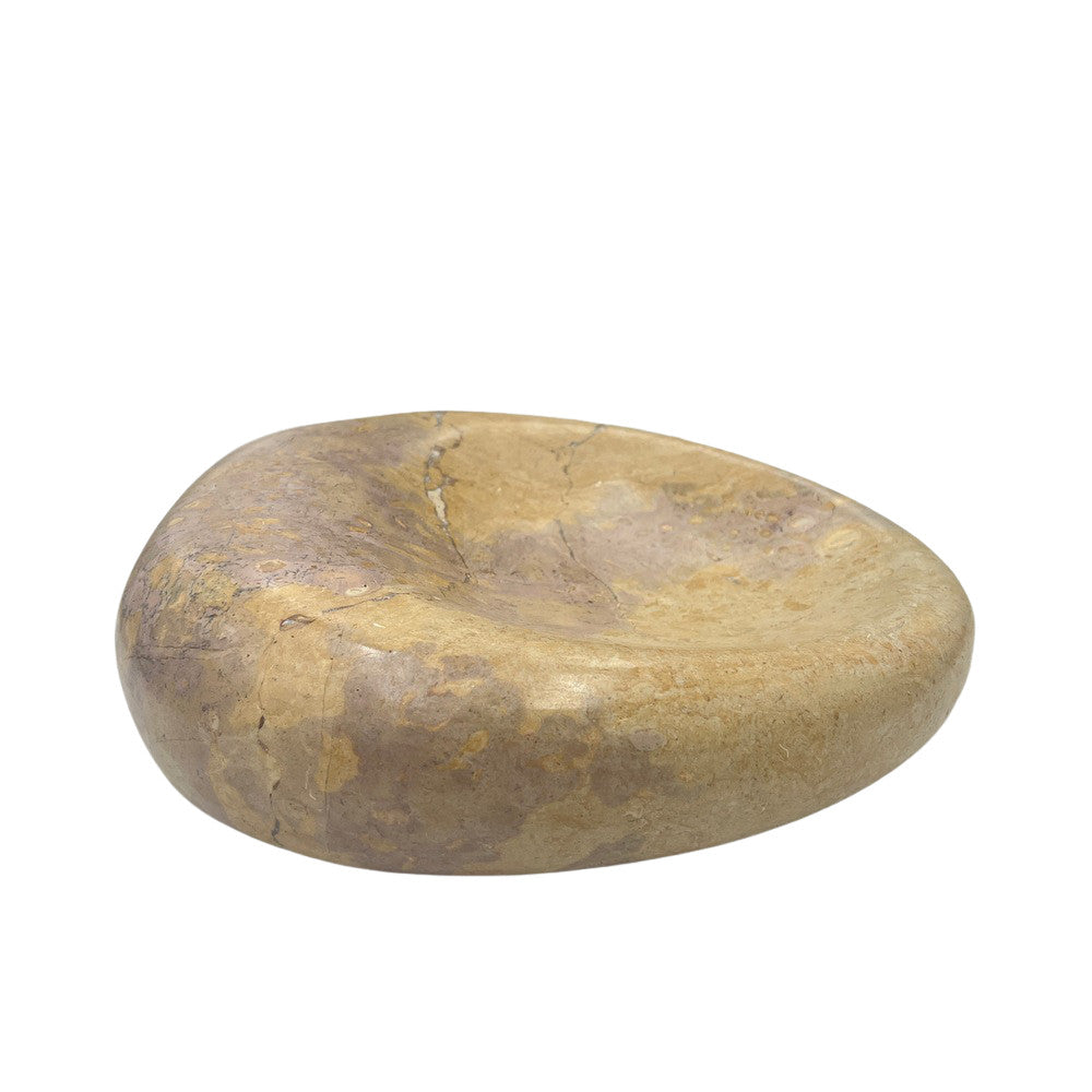 Red Marble Shallow Dish - Berbere Imports