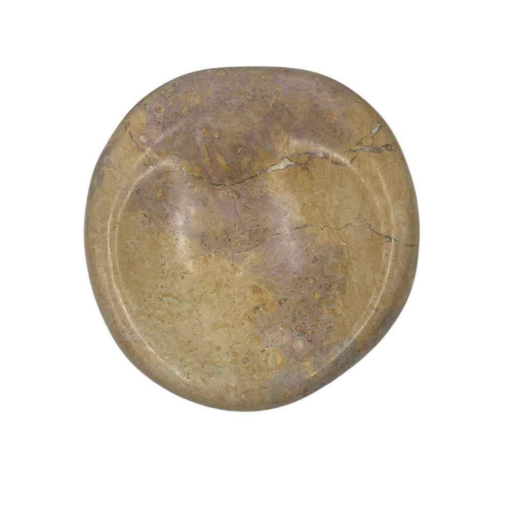 Red Marble Shallow Dish - Berbere Imports