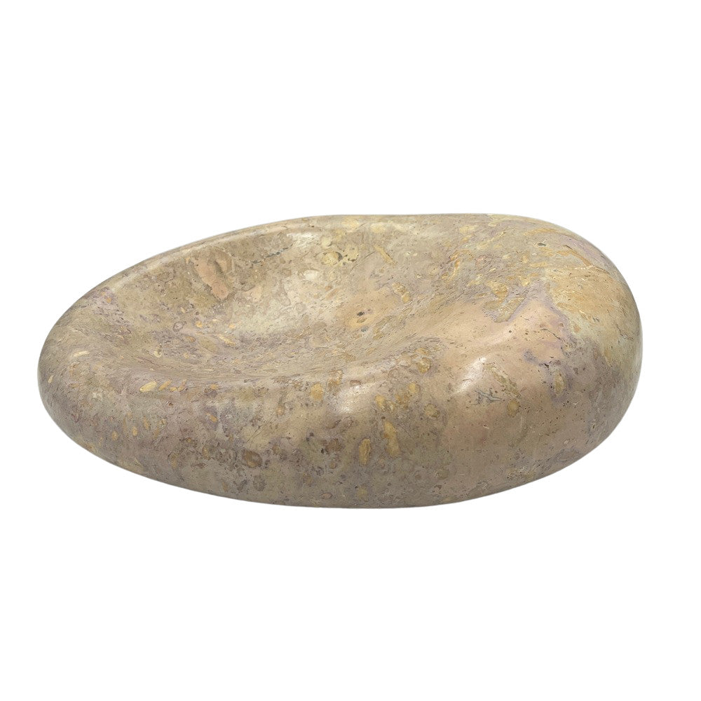 Red Marble Shallow Dish - Berbere Imports