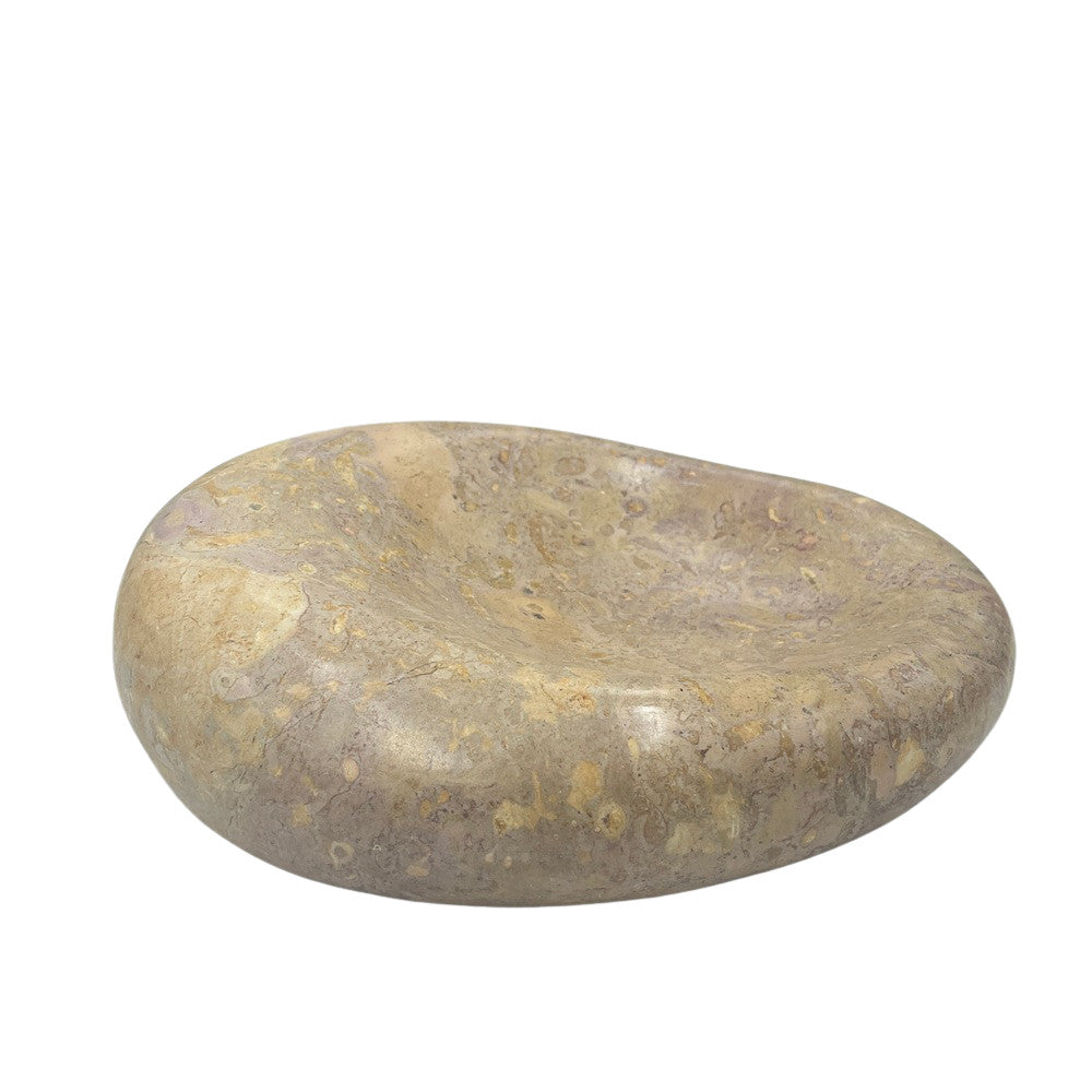 Red Marble Shallow Dish - Berbere Imports