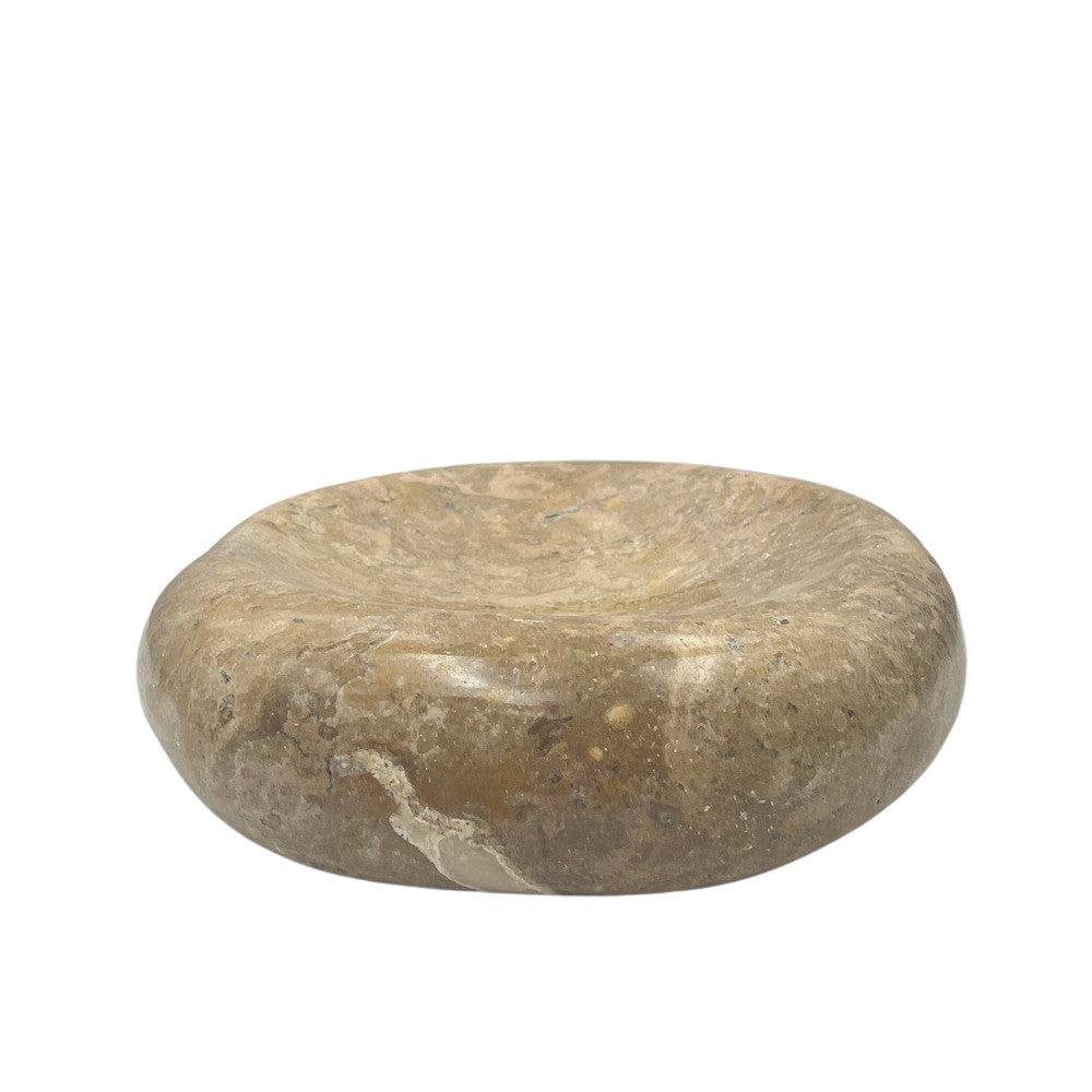 Red Marble Shallow Dish - Berbere Imports