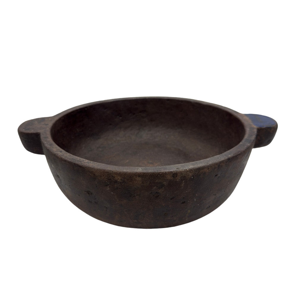 Vintage Indian Stone Bowl With Handles - Berbere Imports