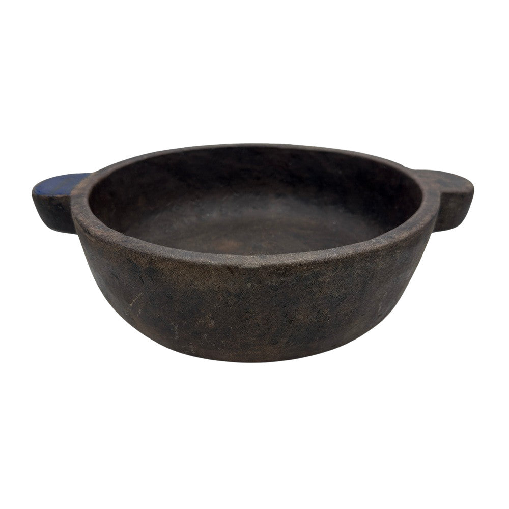 Vintage Indian Stone Bowl With Handles - Berbere Imports