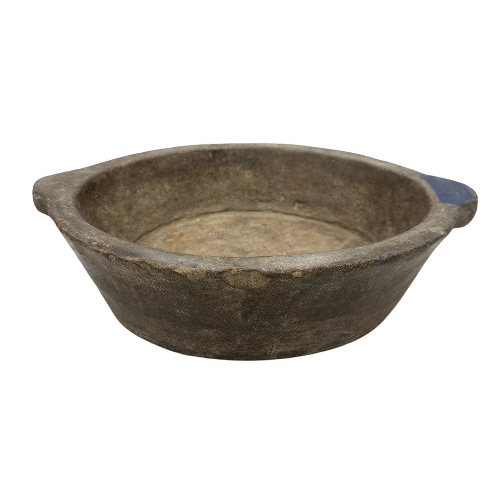 Vintage Indian Stone Bowl With Handles - Berbere Imports