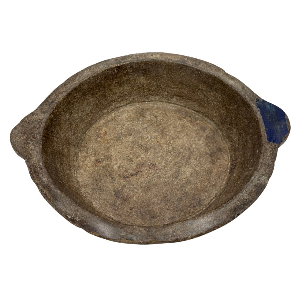 Vintage Indian Stone Bowl With Handles - Berbere Imports