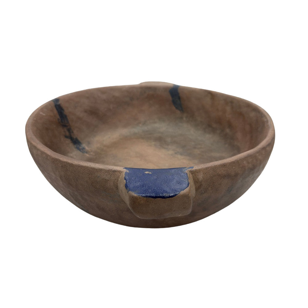 Vintage Indian Stone Bowl With Handles - Berbere Imports