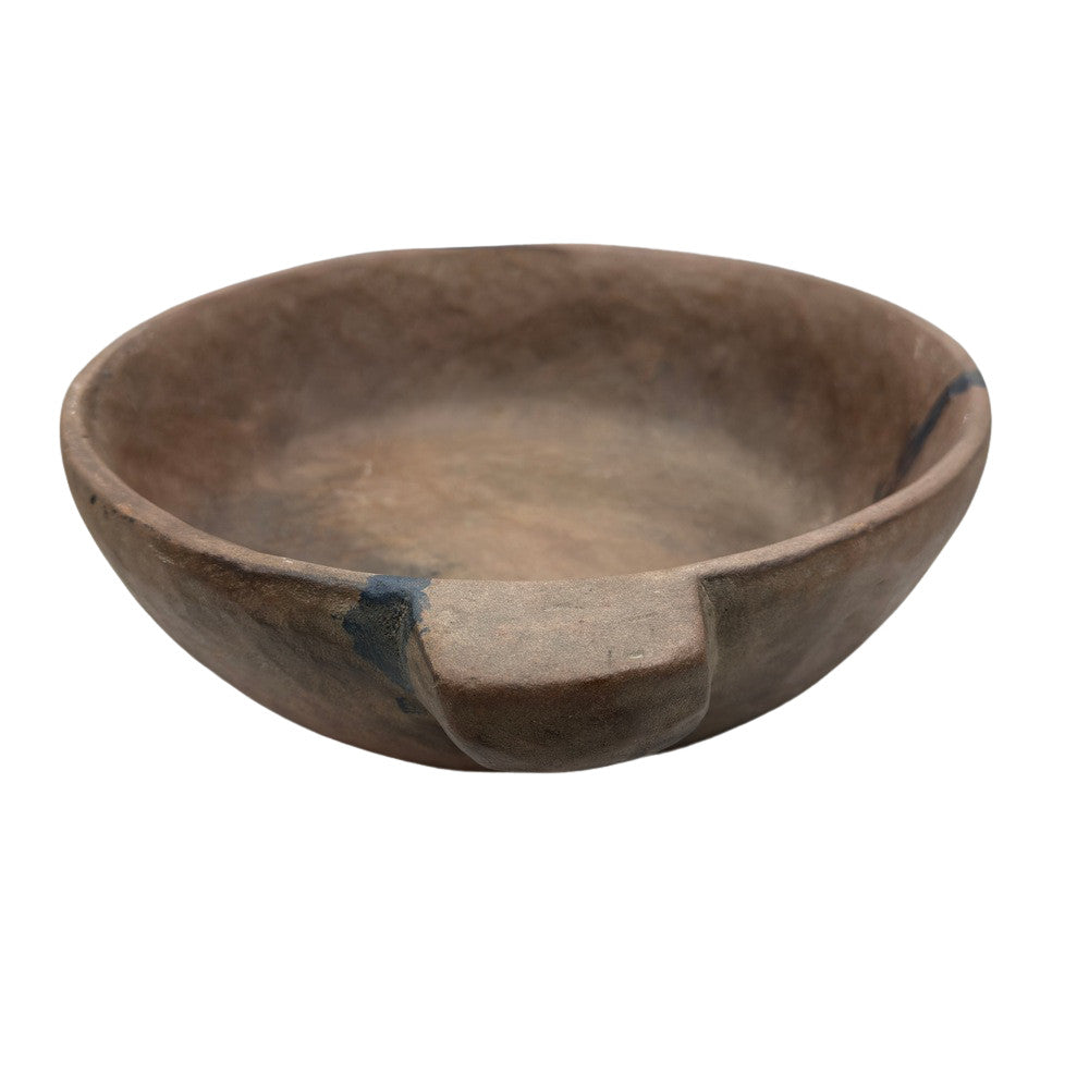 Vintage Indian Stone Bowl With Handles - Berbere Imports