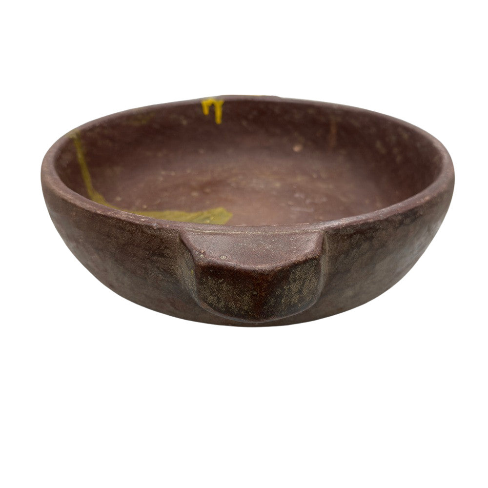 Vintage Indian Stone Bowl With Handles - Berbere Imports