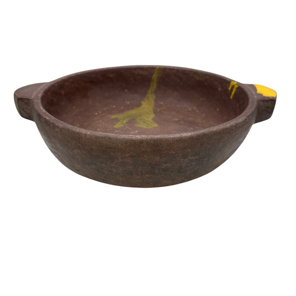 Vintage Indian Stone Bowl With Handles - Berbere Imports