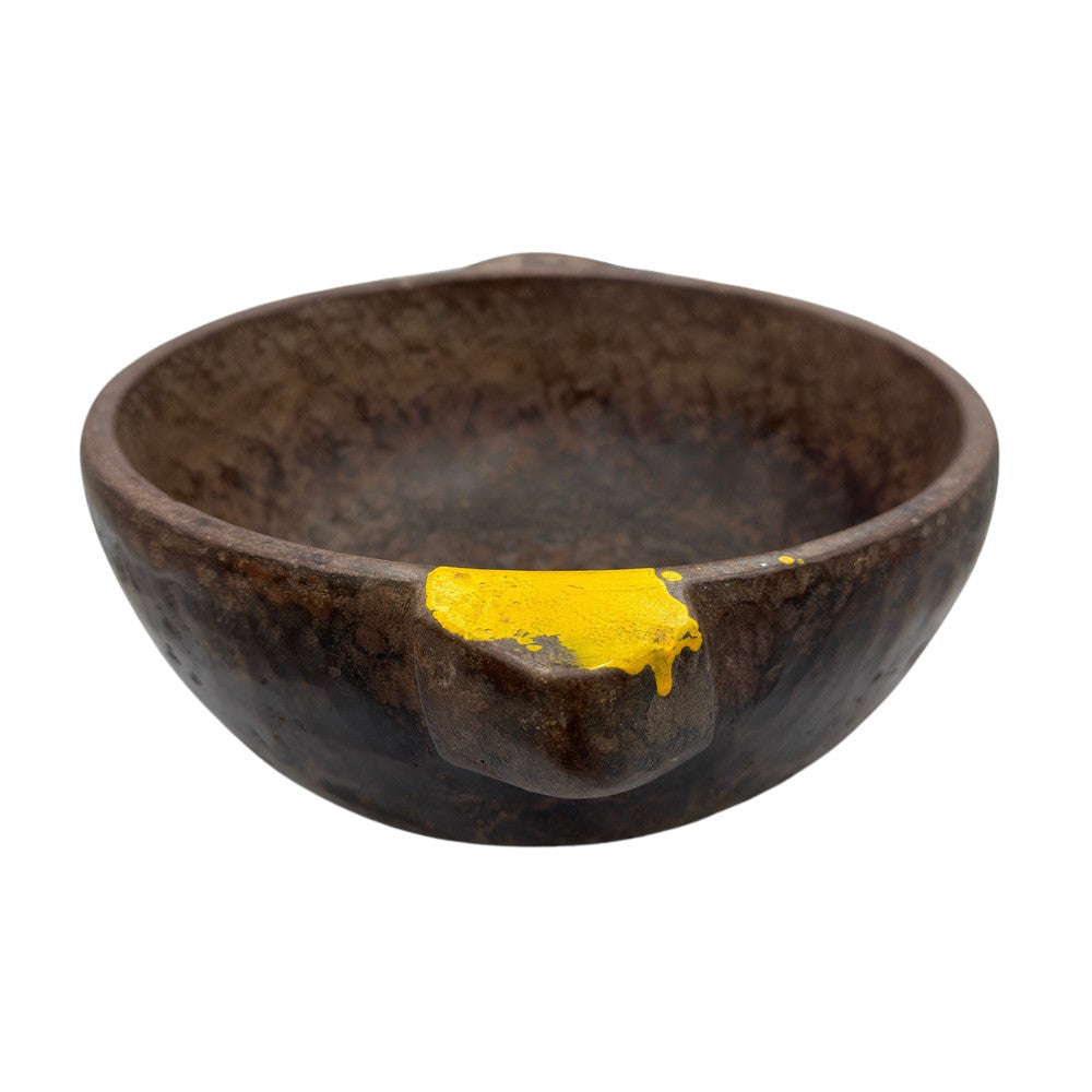 Vintage Indian Stone Bowl With Handles - Berbere Imports