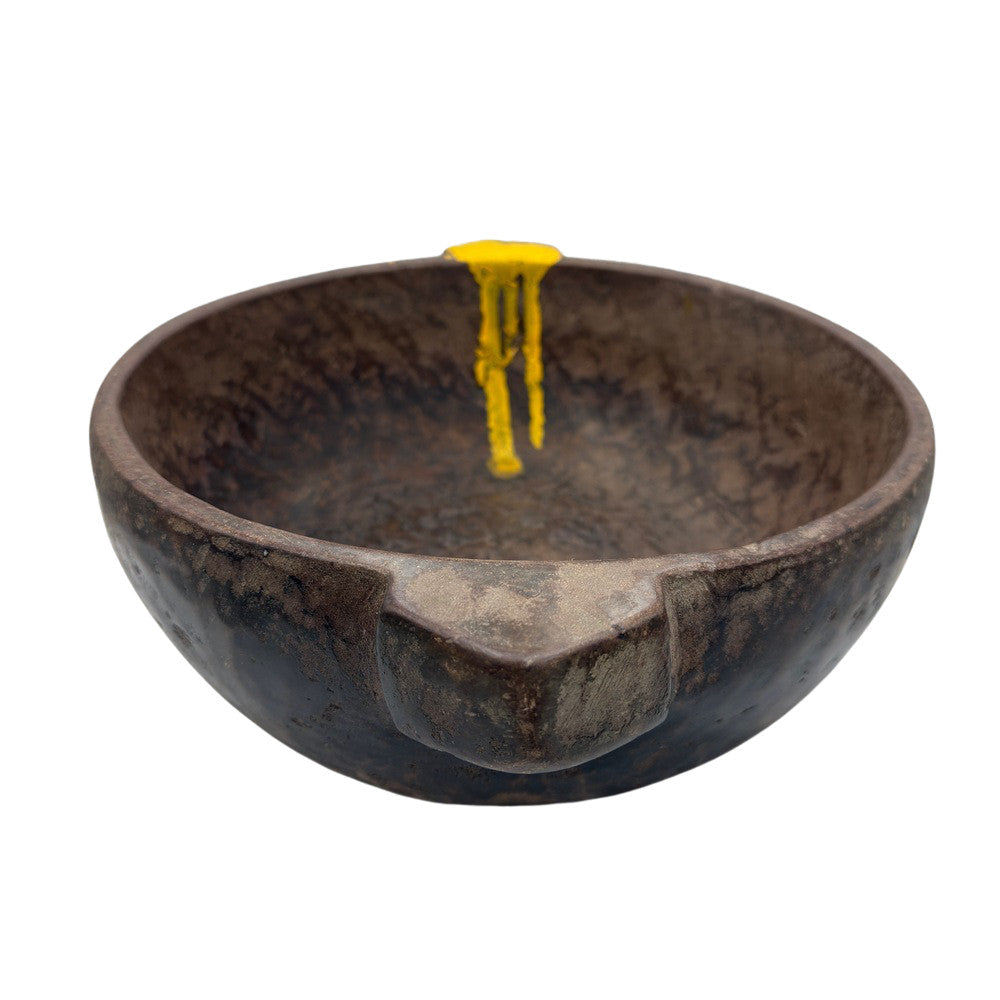 Vintage Indian Stone Bowl With Handles - Berbere Imports