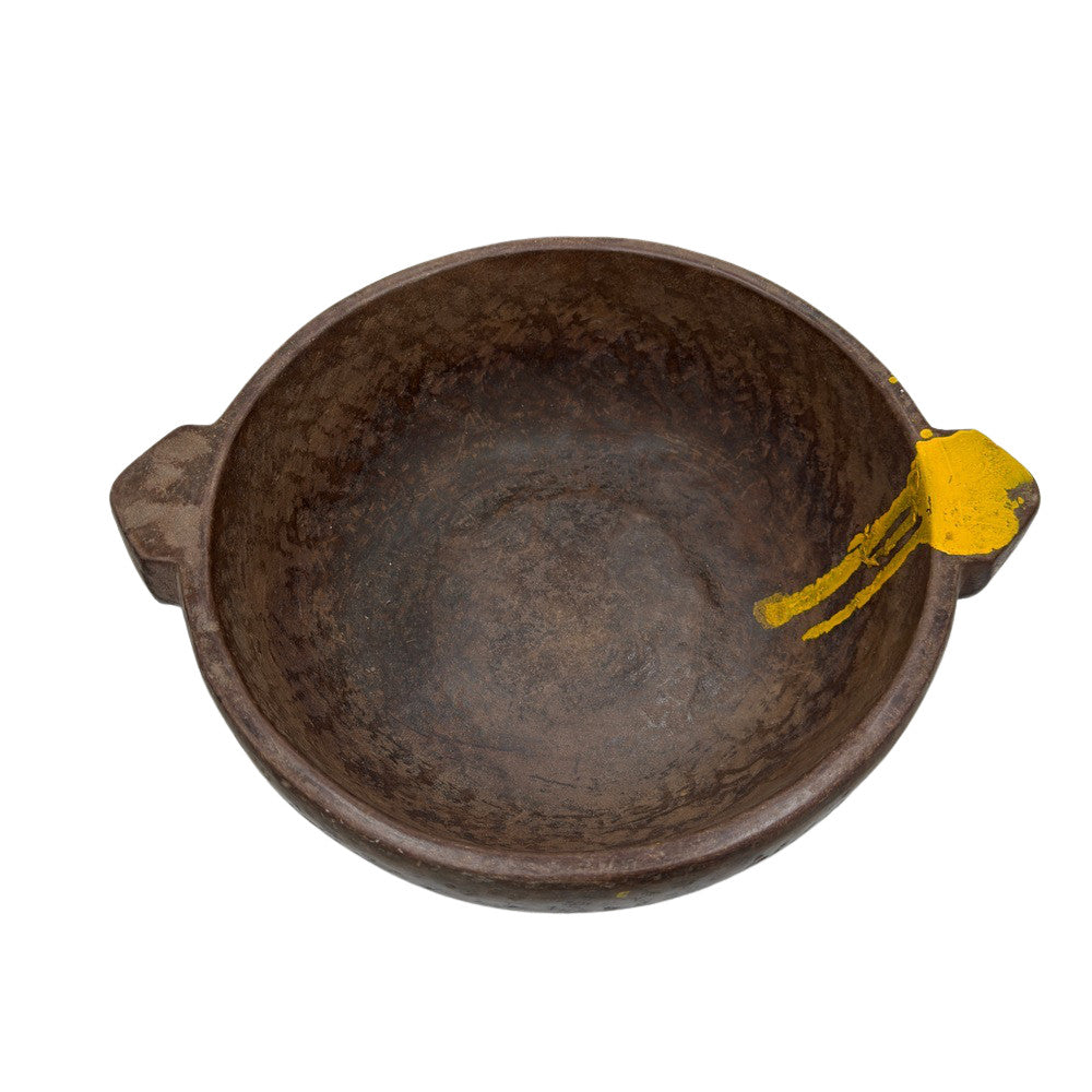 Vintage Indian Stone Bowl With Handles - Berbere Imports