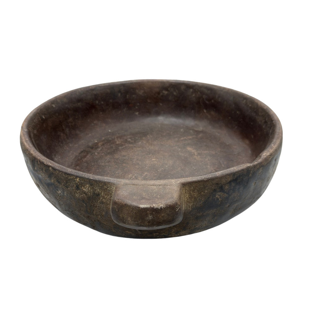 Vintage Indian Stone Bowl With Handles - Berbere Imports