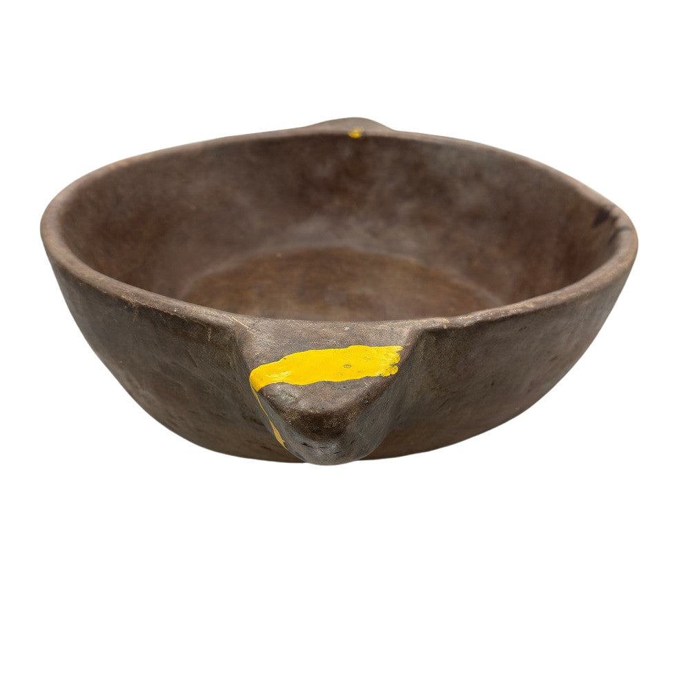 Vintage Indian Stone Bowl With Handles - Berbere Imports