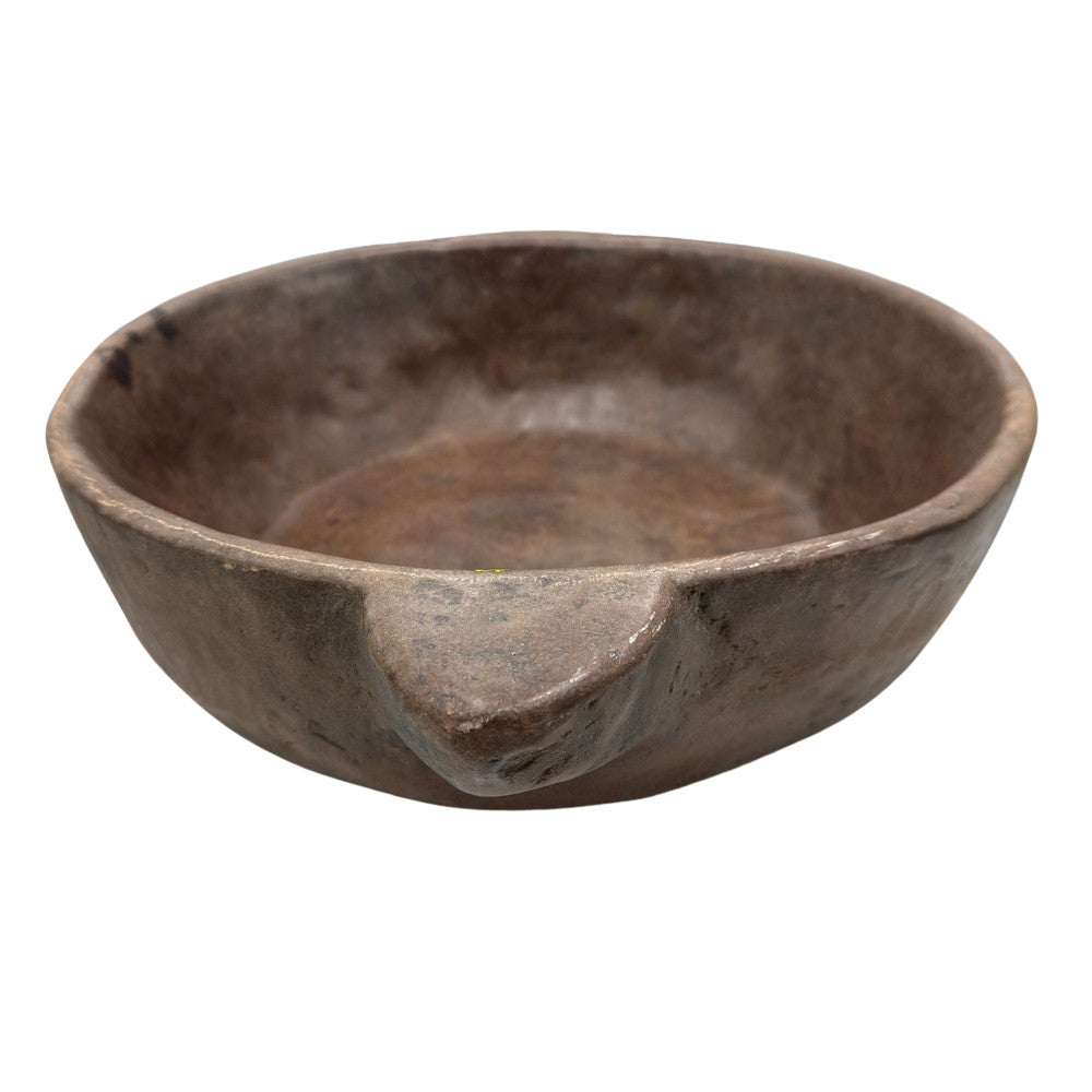 Vintage Indian Stone Bowl With Handles - Berbere Imports