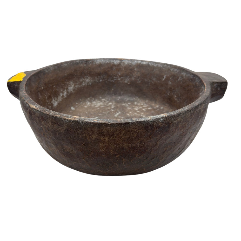 Vintage Indian Stone Bowl With Handles - Berbere Imports