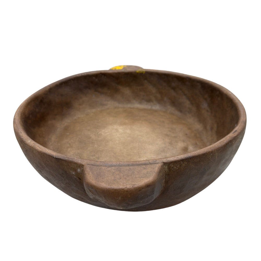 Vintage Indian Stone Bowl With Handles - Berbere Imports