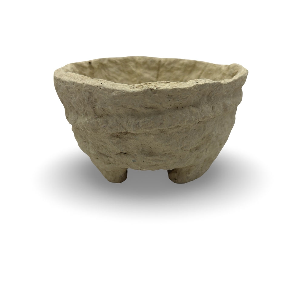 Small Paper Mache Bowl With Feet - Berbere Imports