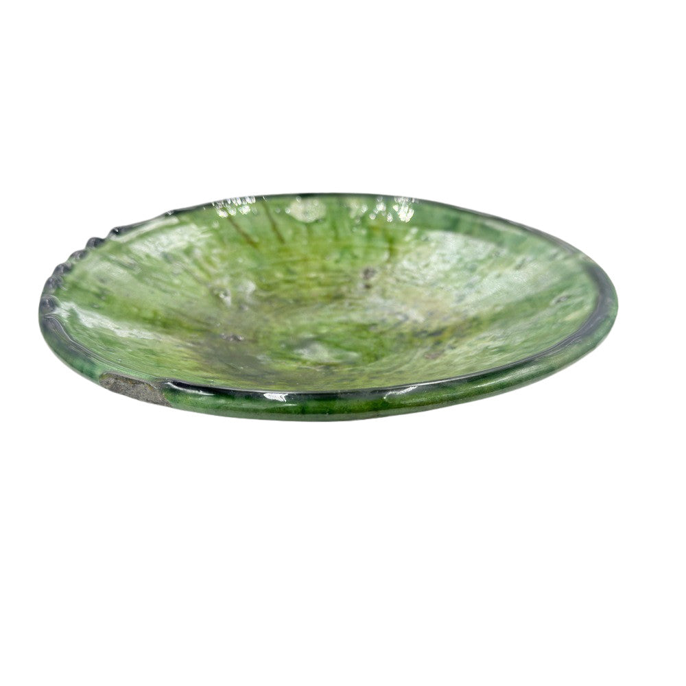 Moroccan Ceramic Tamegroute Plate - Berbere Imports