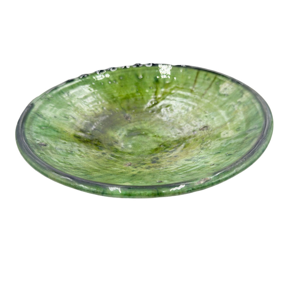 Moroccan Ceramic Tamegroute Plate - Berbere Imports