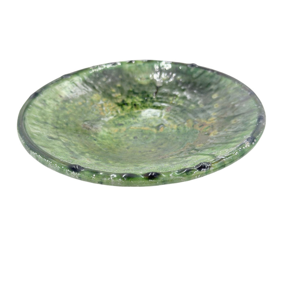 Moroccan Ceramic Tamegroute Plate - Berbere Imports