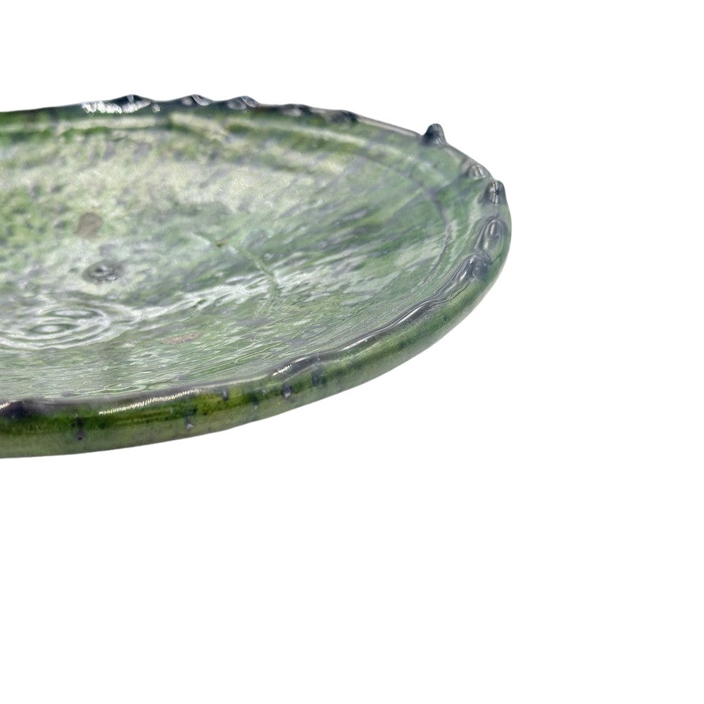 Moroccan Ceramic Tamegroute Plate - Berbere Imports
