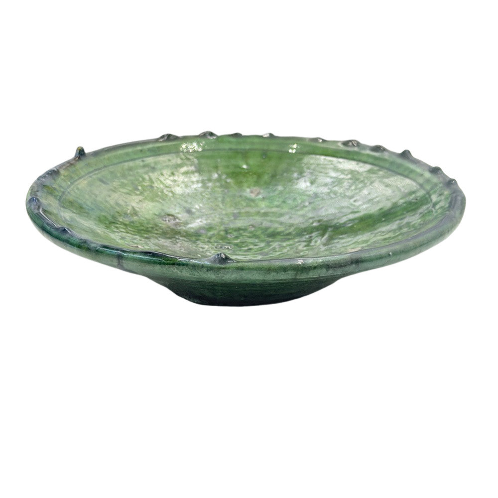 Moroccan Ceramic Tamegroute Plate - Berbere Imports