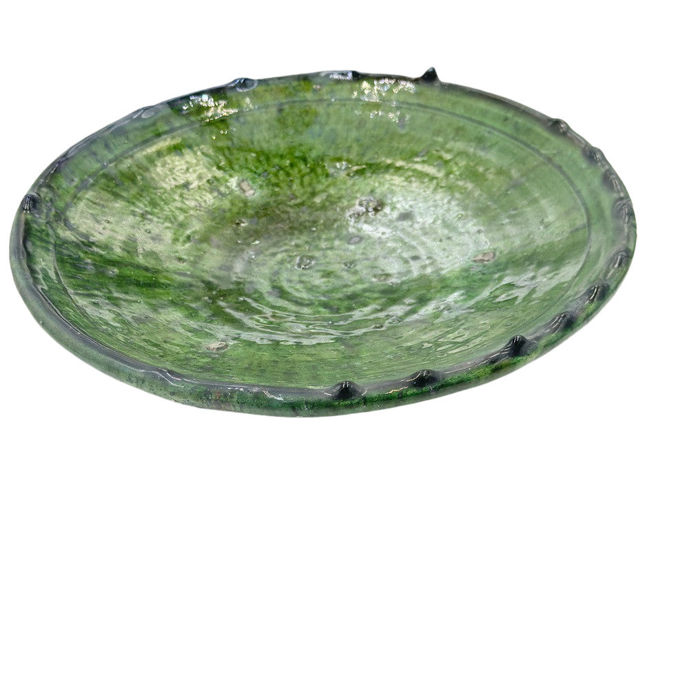 Moroccan Ceramic Tamegroute Plate - Berbere Imports