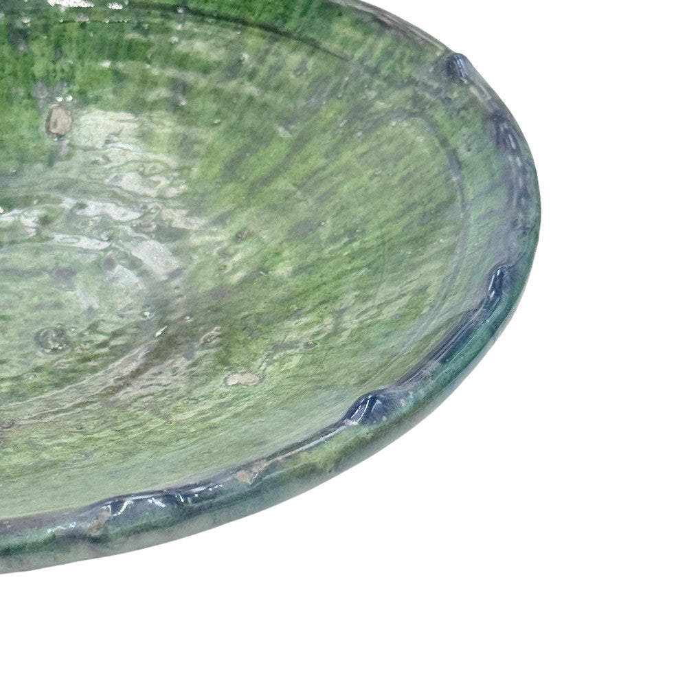 Moroccan Ceramic Tamegroute Plate - Berbere Imports