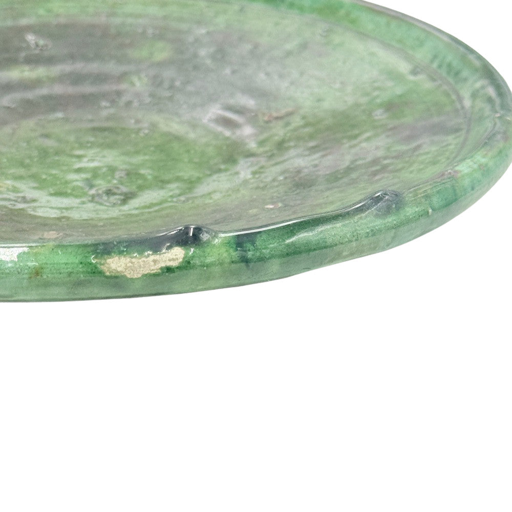 Moroccan Ceramic Tamegroute Plate - Berbere Imports