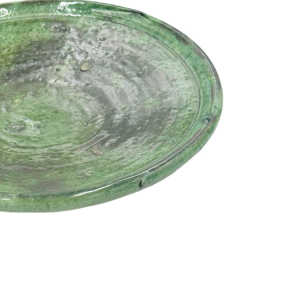 Moroccan Ceramic Tamegroute Plate - Berbere Imports