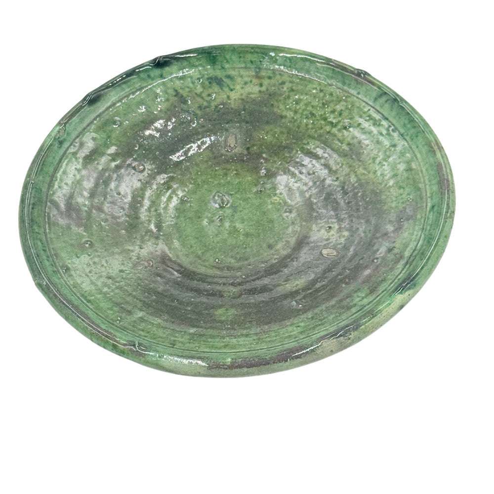 Moroccan Ceramic Tamegroute Plate - Berbere Imports