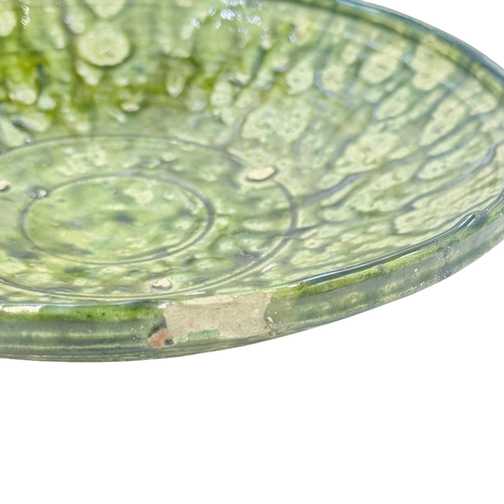 Moroccan Ceramic Tamegroute Plate - Berbere Imports