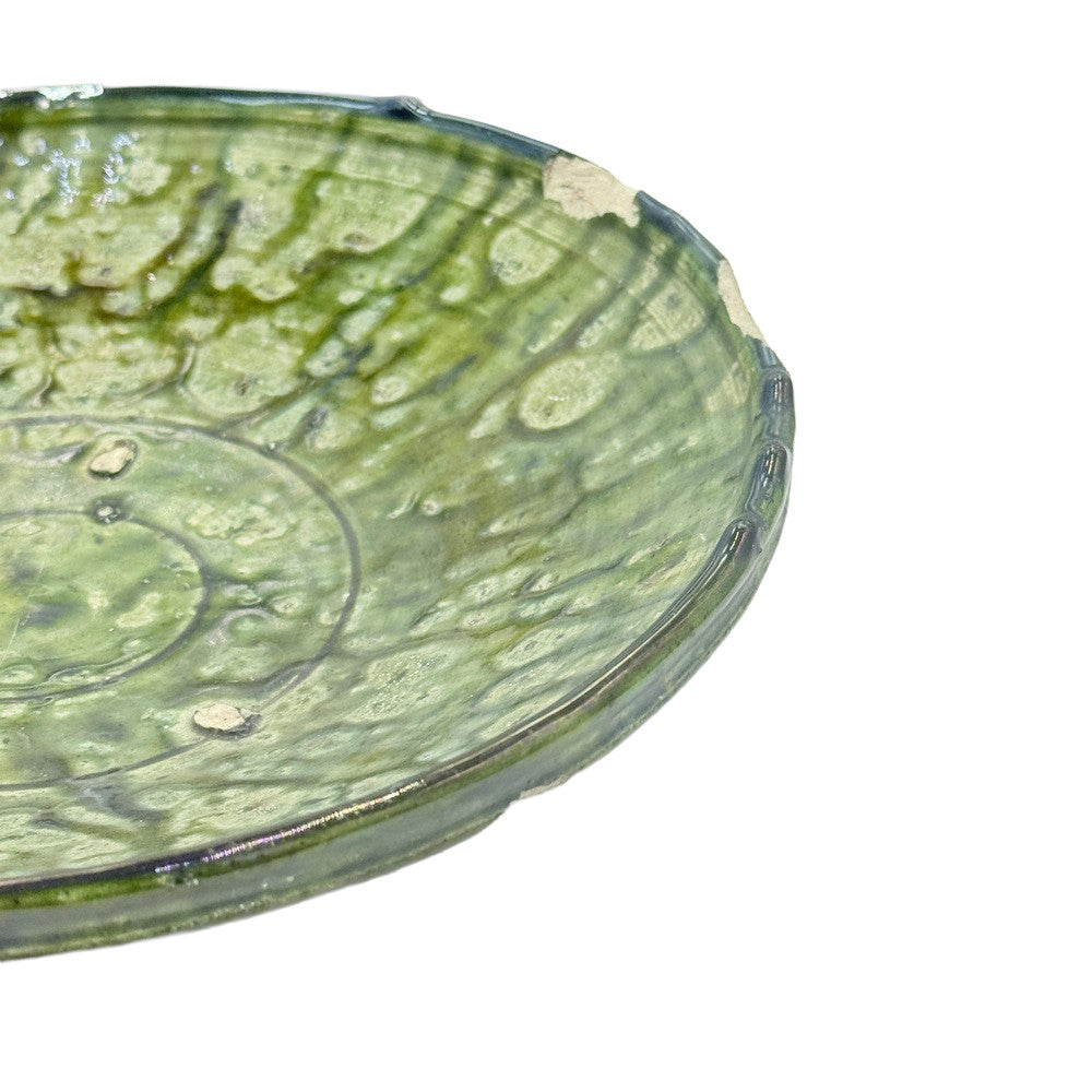 Moroccan Ceramic Tamegroute Plate - Berbere Imports