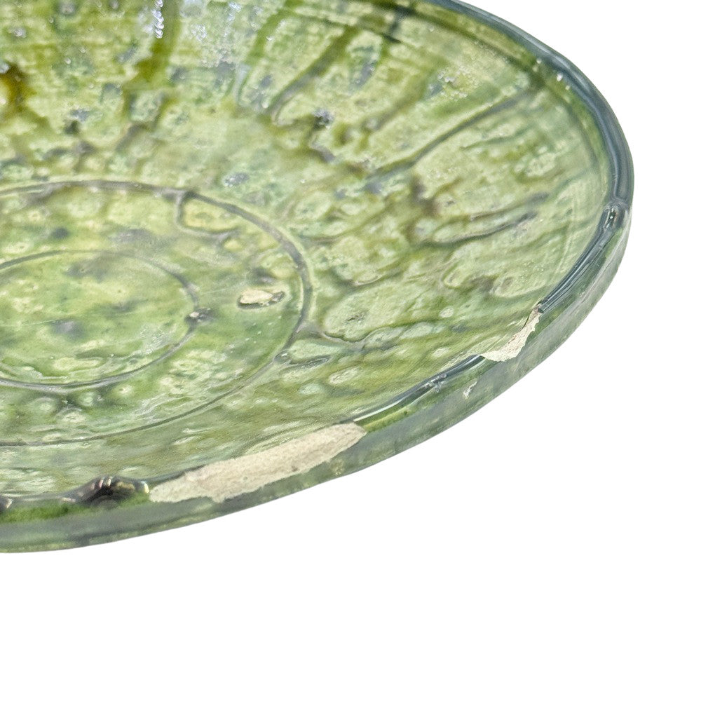 Moroccan Ceramic Tamegroute Plate - Berbere Imports