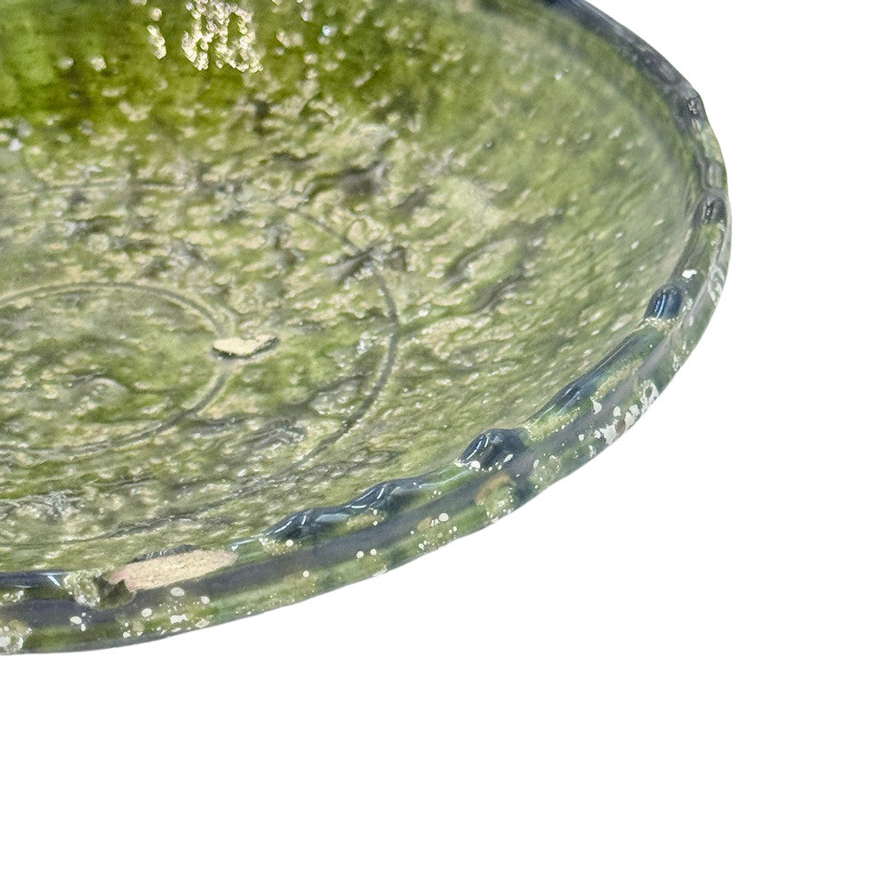 Moroccan Ceramic Tamegroute Plate - Berbere Imports