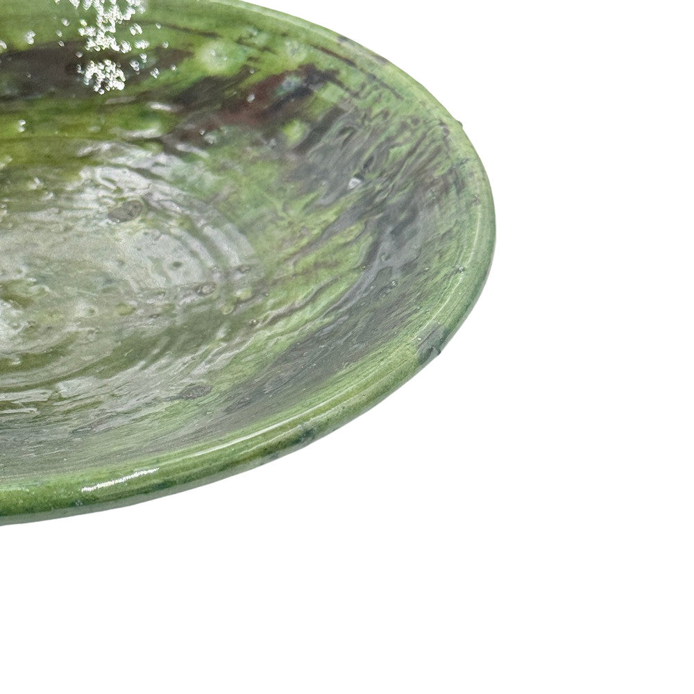 Moroccan Ceramic Tamegroute Plate - Berbere Imports