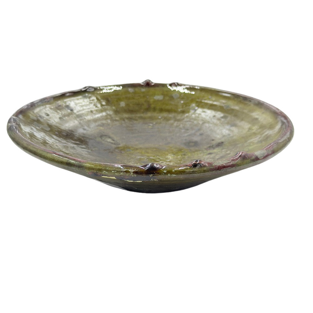 Moroccan Ceramic Tamegroute Plate - Berbere Imports
