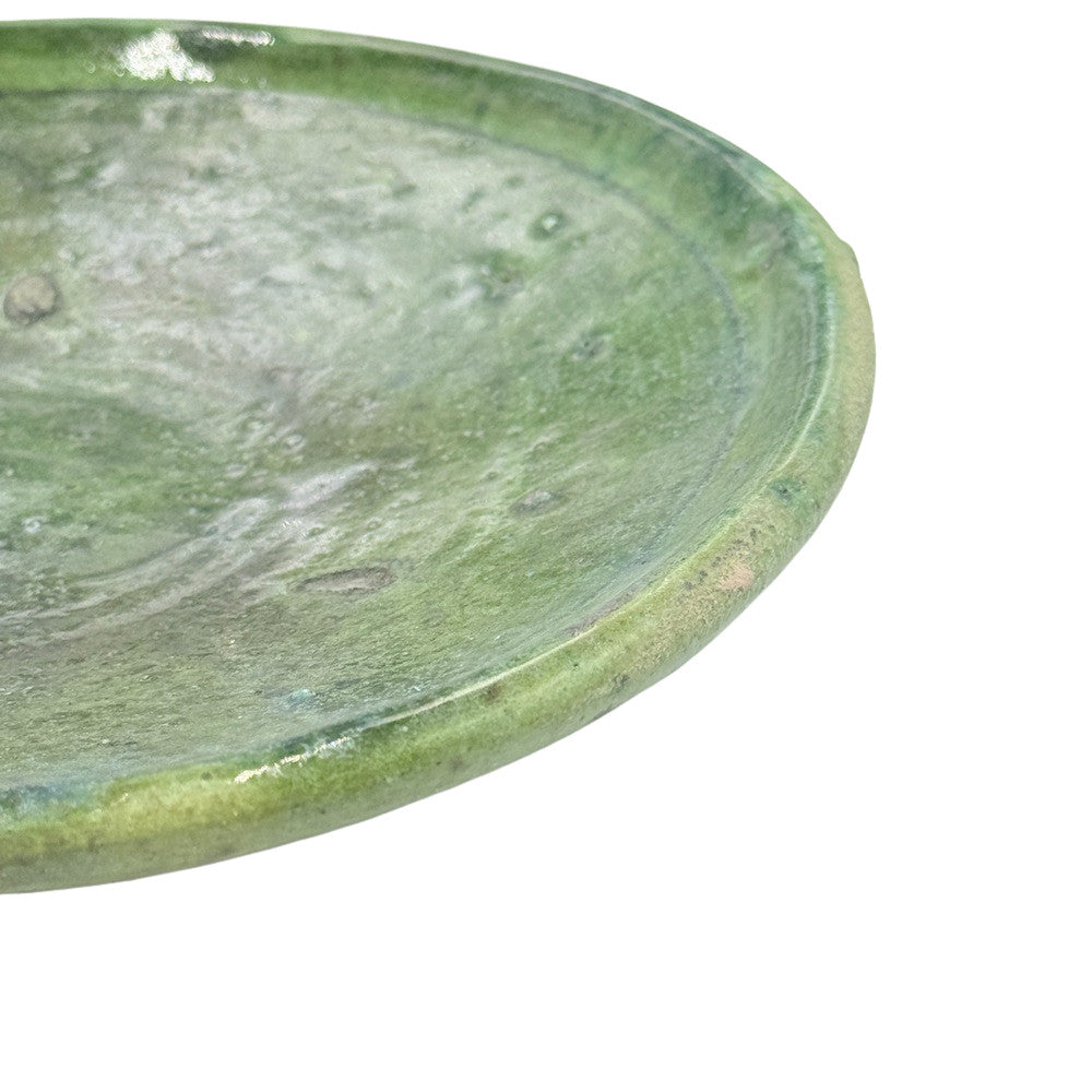 Moroccan Ceramic Tamegroute Plate - Berbere Imports