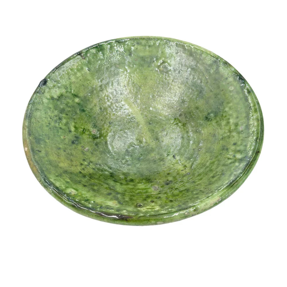 Moroccan Ceramic Tamegroute Plate - Berbere Imports