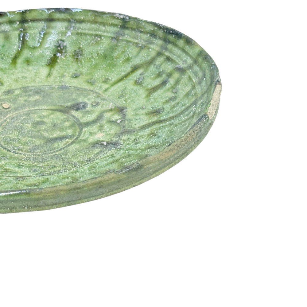 Moroccan Ceramic Tamegroute Plate - Berbere Imports
