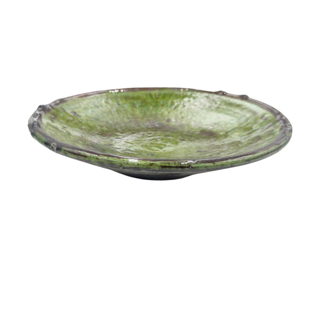 Moroccan Ceramic Tamegroute Plate - Berbere Imports