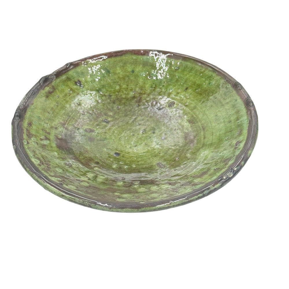 Moroccan Ceramic Tamegroute Plate - Berbere Imports