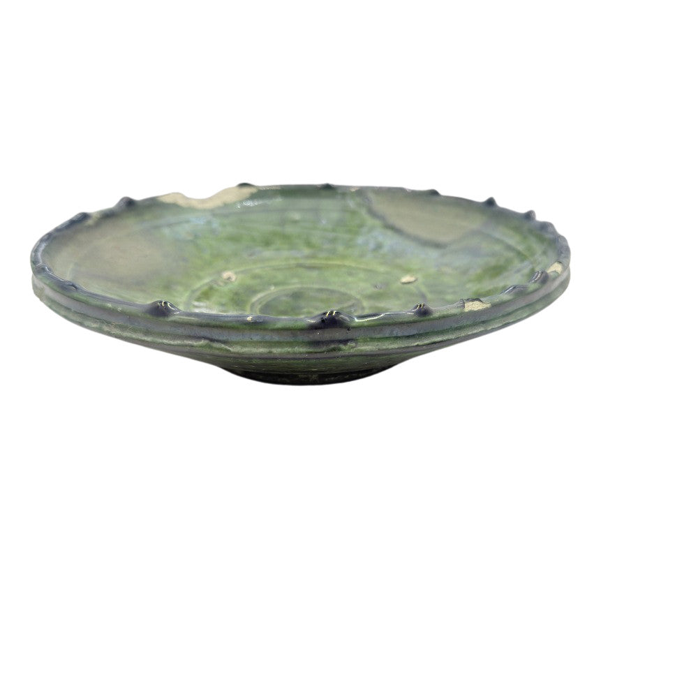 Moroccan Ceramic Tamegroute Plate - Berbere Imports