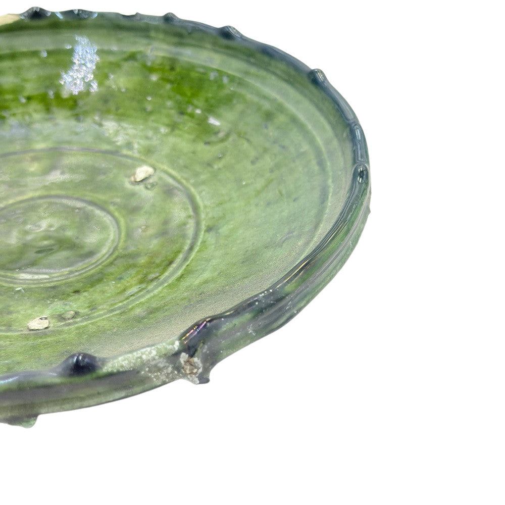 Moroccan Ceramic Tamegroute Plate - Berbere Imports